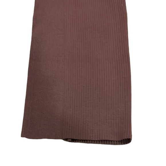 NWT Camila Coelho x Revolve Ellis Brown Ribbed Front Slit Midi Skirt - S - Picture 9 of 14